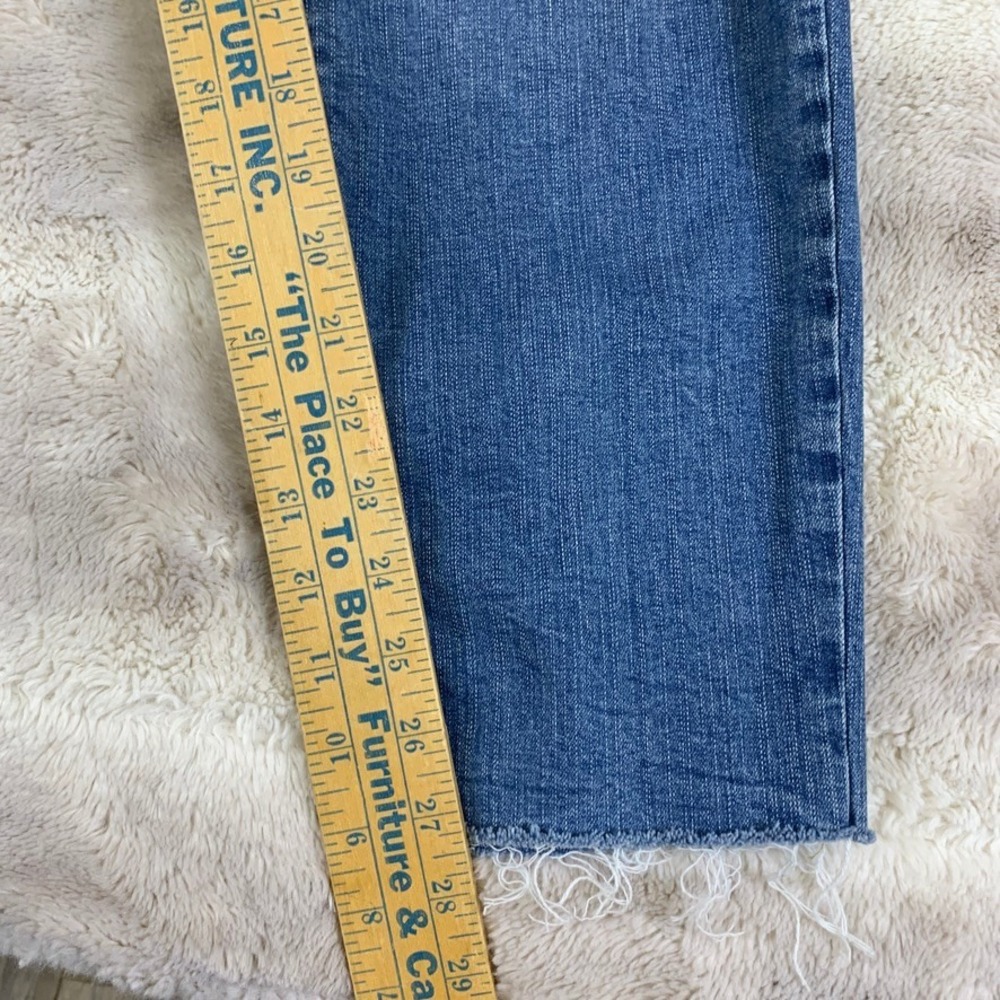 Torrid Crop Boyfriend Jeans Womens 16 Medium Wash Distressed Vintage Stretch 25" - Picture 9 of 12